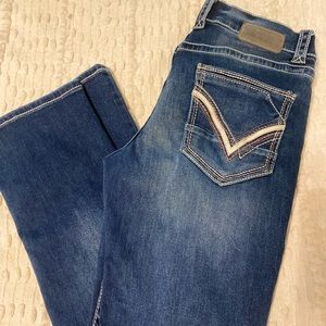 Mens Buckle Black Jeans.